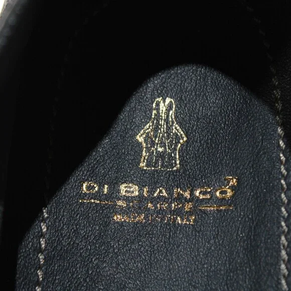 Di Bianco NWB Etna Pebble Leather Loafers / Drivers Size 42 (US 9) in Navy